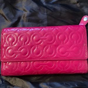 Pink Coach long wallet